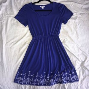 Embroidered Mini Dress